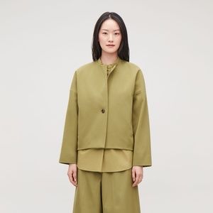 COS Sz 2 - Women's Boxy A-Line Cotton Jacket